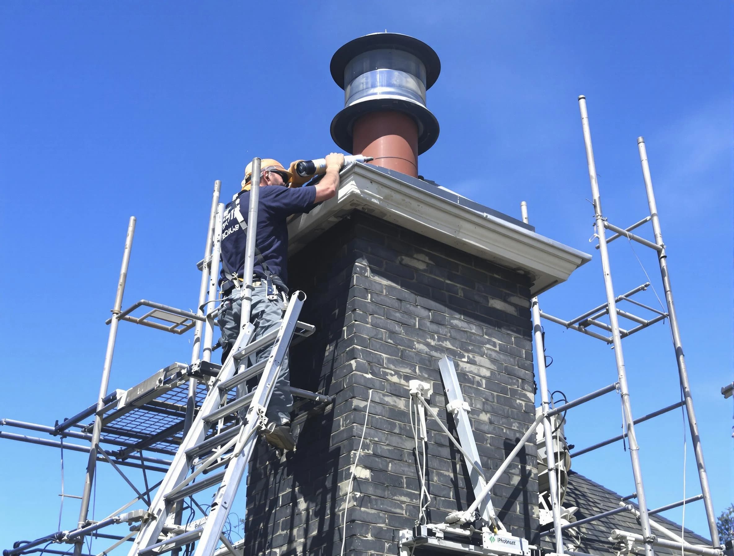 Sturdy chimney crown finished by West Point Chimney Sweep in West Point, UT