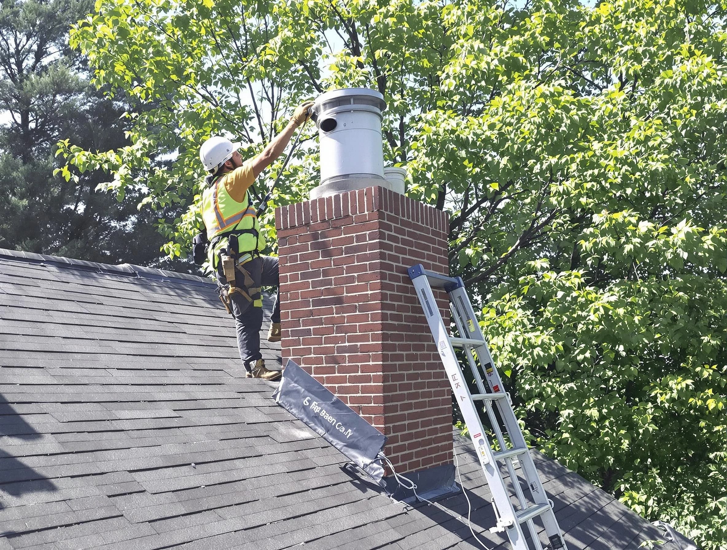 Chimney liner inspection by West Point Chimney Sweep in West Point, UT