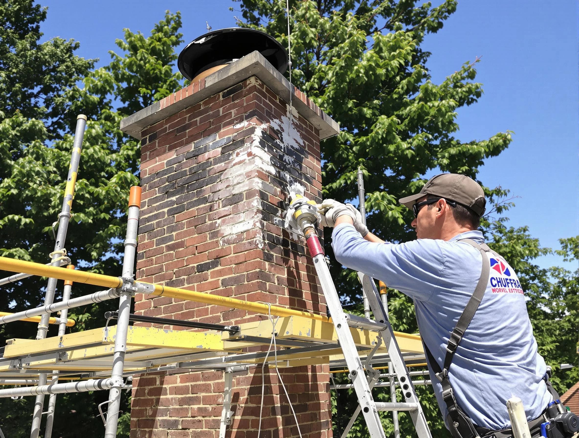 Structural chimney repair by West Point Chimney Sweep in West Point, UT