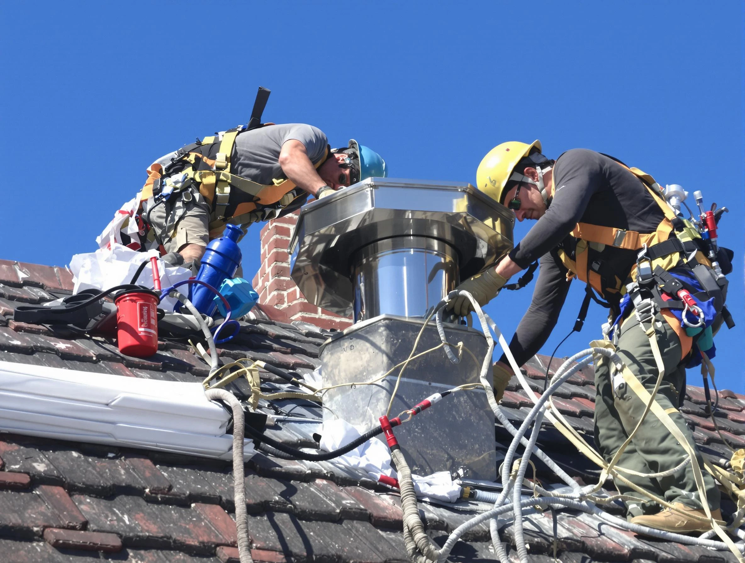 Protective chimney cap installed by West Point Chimney Sweep in West Point, UT