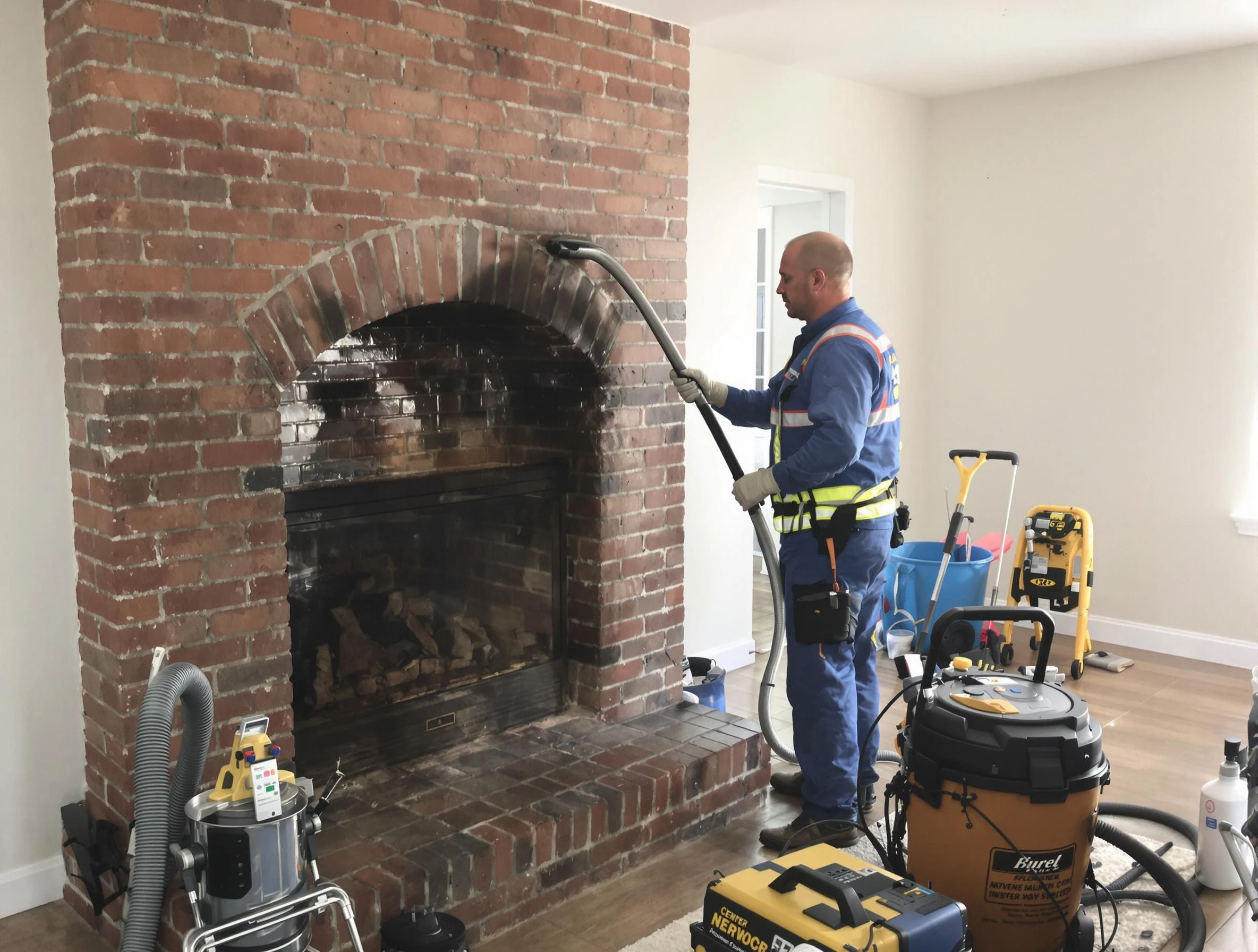 West Point Chimney Sweep expert performing detailed chimney sweep in West Point, UT